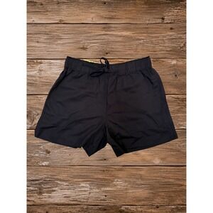 Hilary Radley Black Tencel Lyocell Pull On Shorts Mid Rise Womens Small